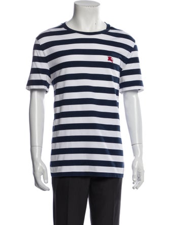 Burberry Striped Crew Neck T-Shirt