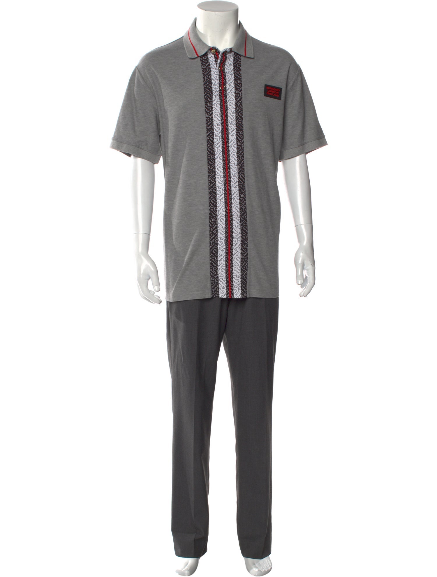 Burberry TB Monogram Printed Polo Shirt