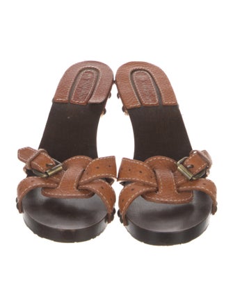 Burberry Leather Slides