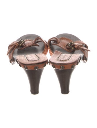 Burberry Leather Slides