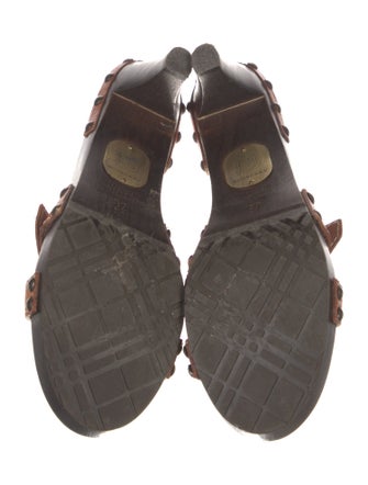 Burberry Leather Slides