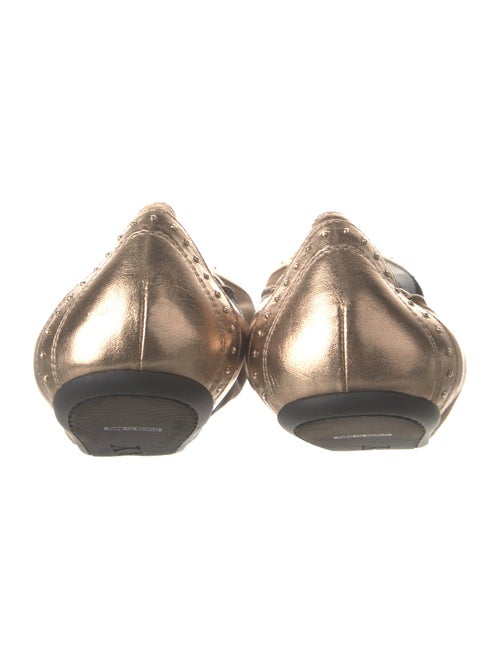 Burberry Canvas Plaid Print Ballet Flats