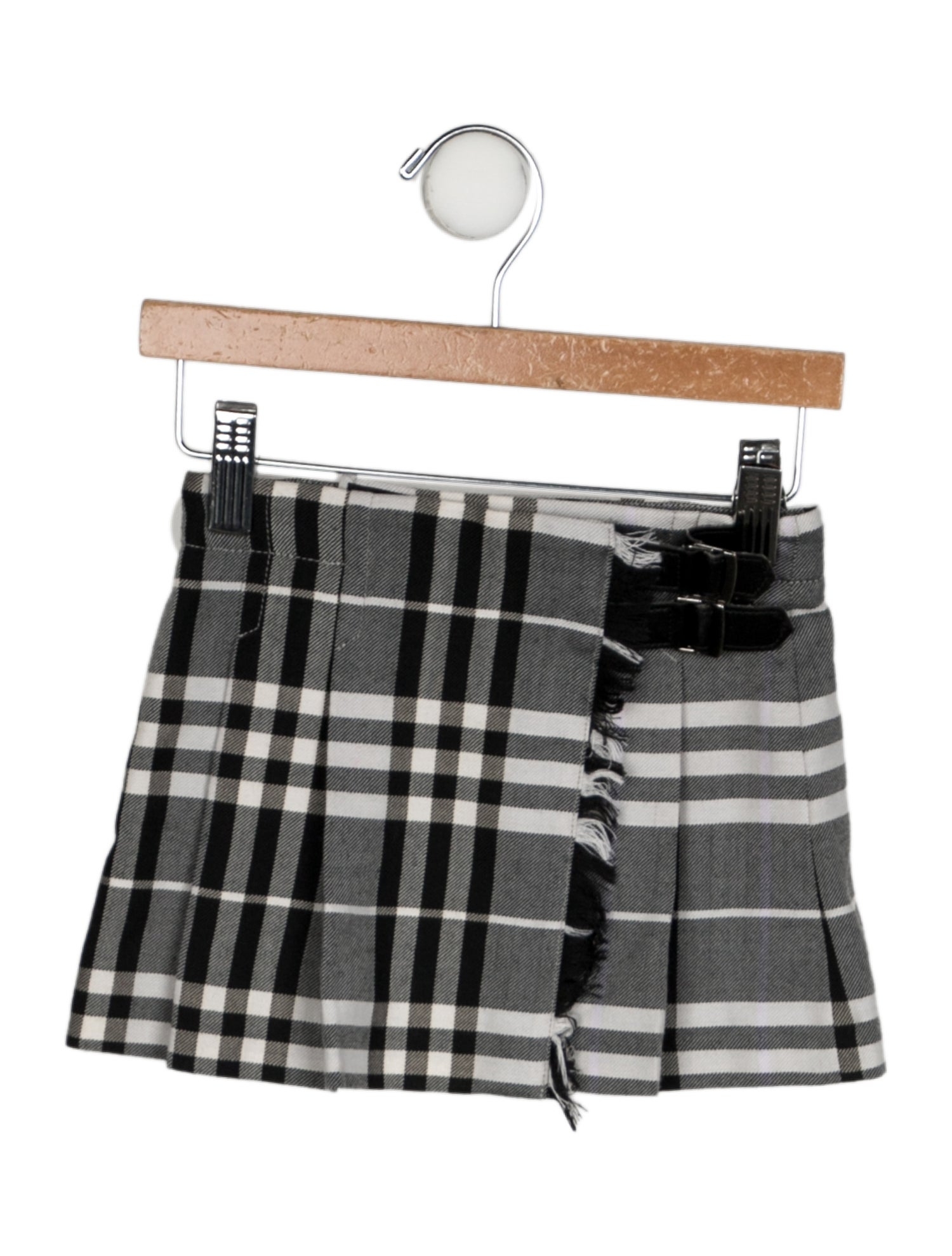 Burberry Toddler Girls' Pleated Smoke- Check Pattern Skirt