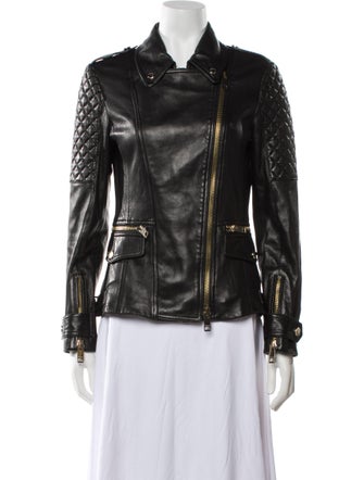 Burberry Leather Biker Jacket