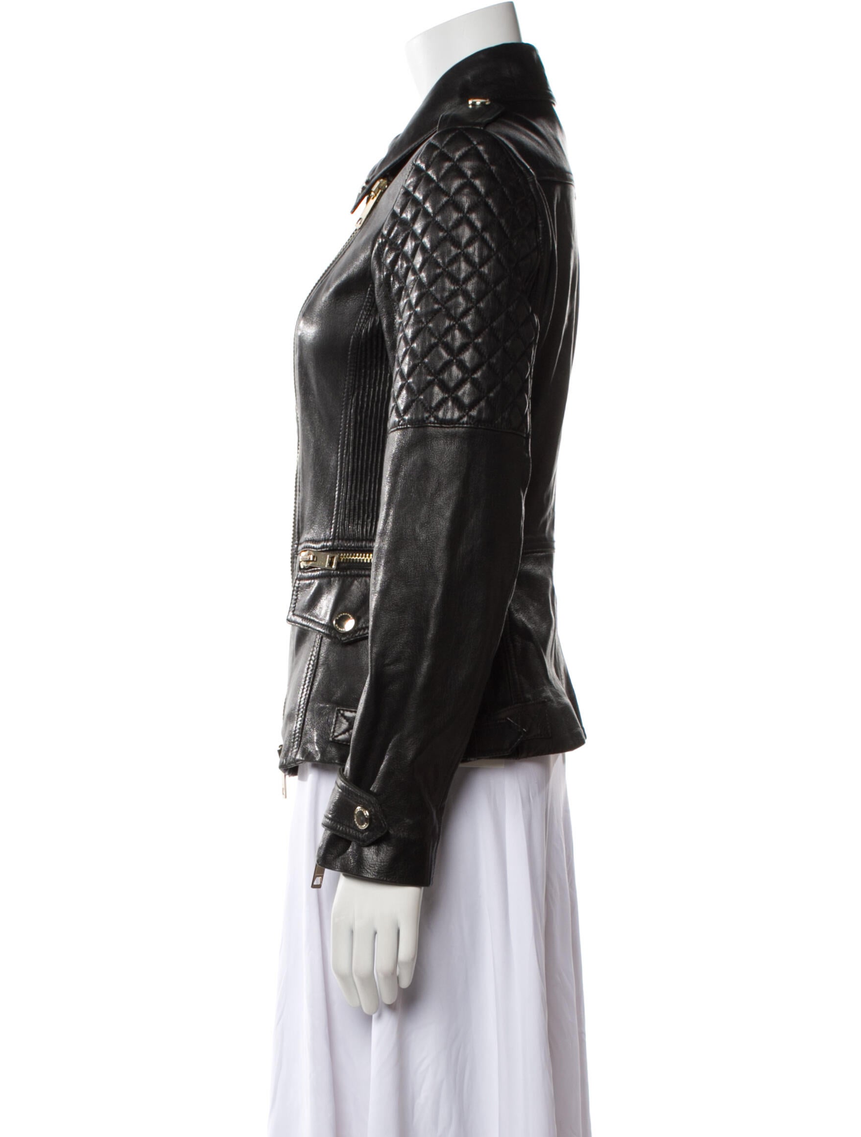 Burberry Leather Biker Jacket