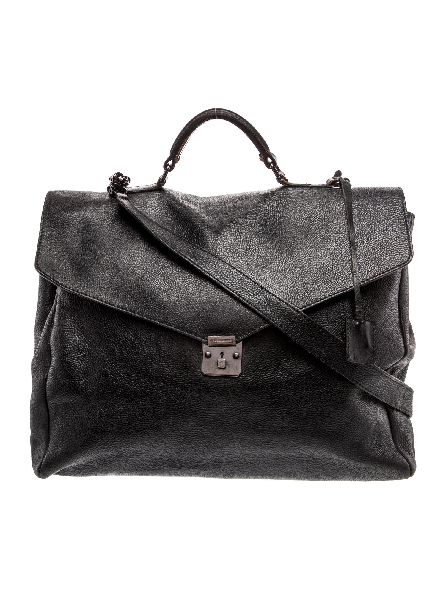 Burberry Leather Messenger Bag Vintage