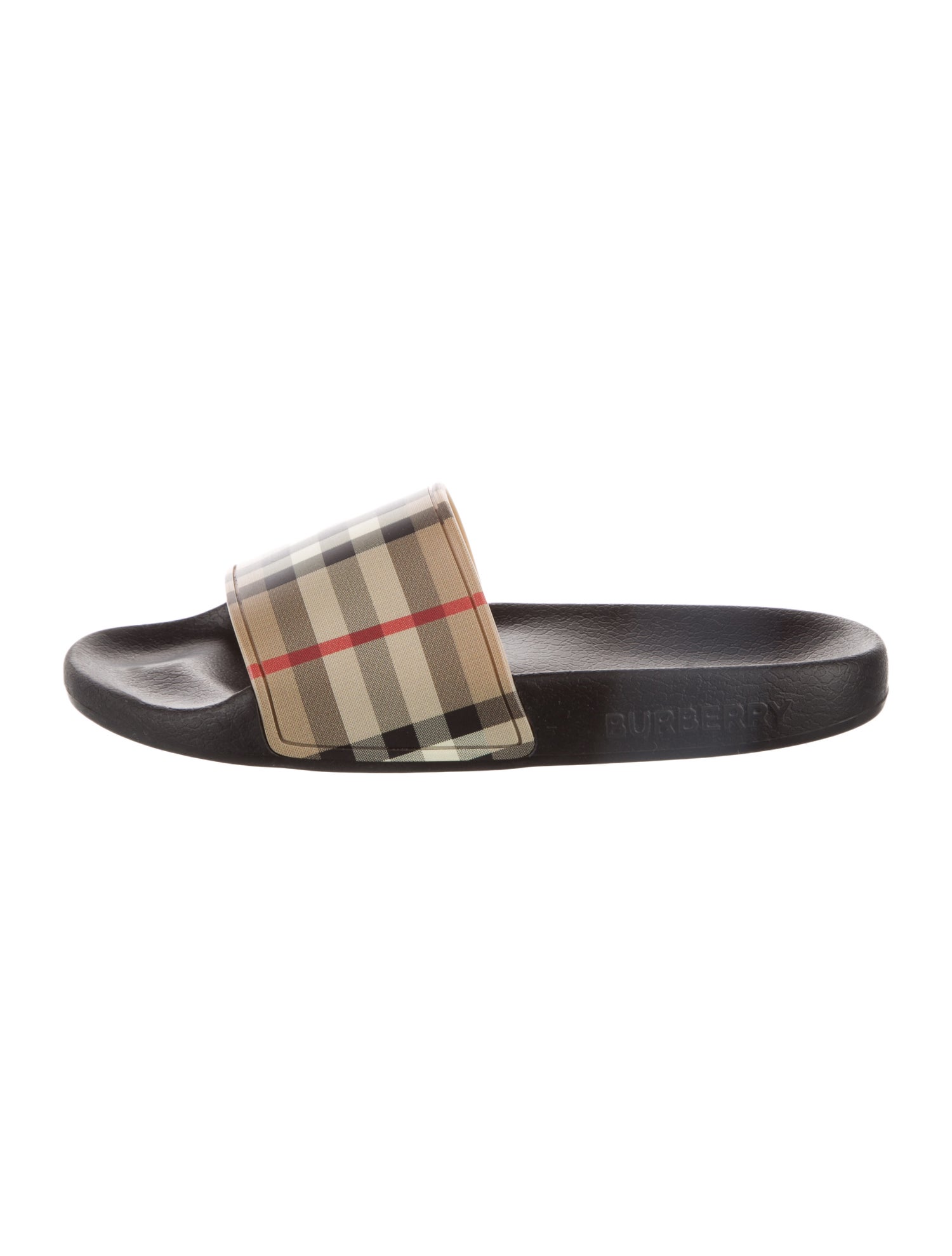 Burberry Check Pattern Slides