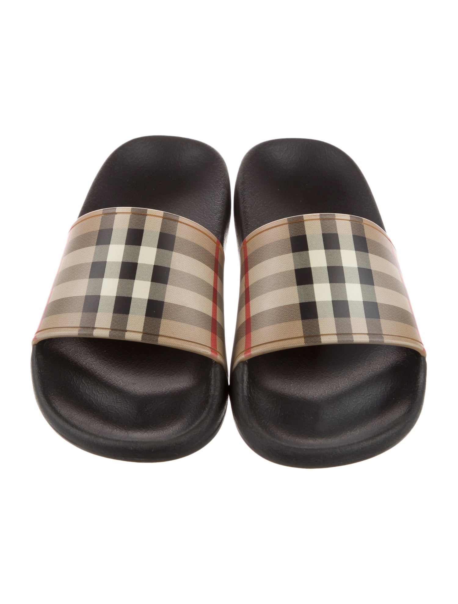 Burberry Check Pattern Slides