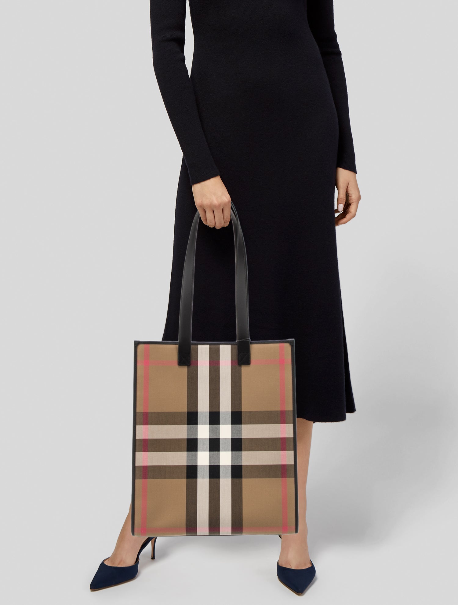 Burberry Super Nova Check Tote w/ Tags