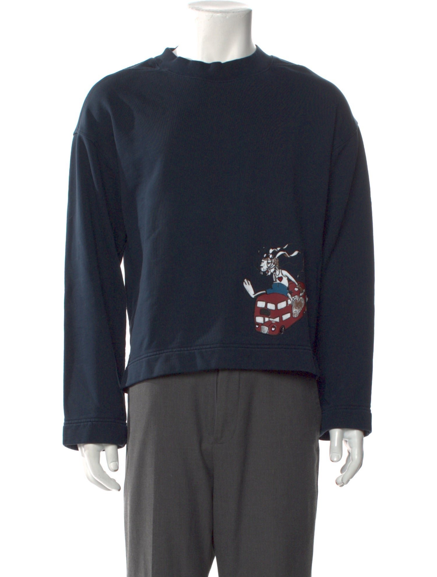 Burberry House Check Pattern Crew Neck Sweatshirt