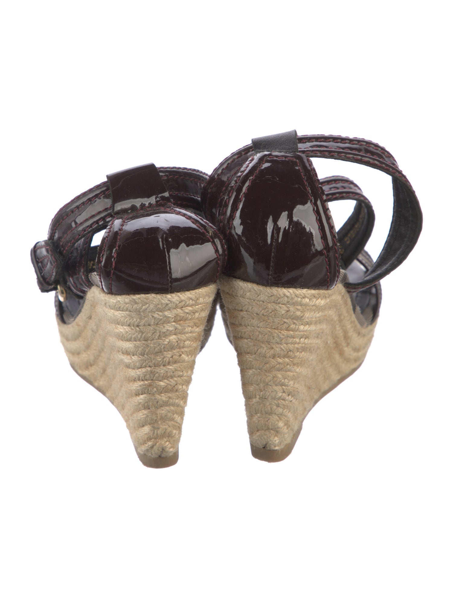 Burberry Patent Leather Espadrilles