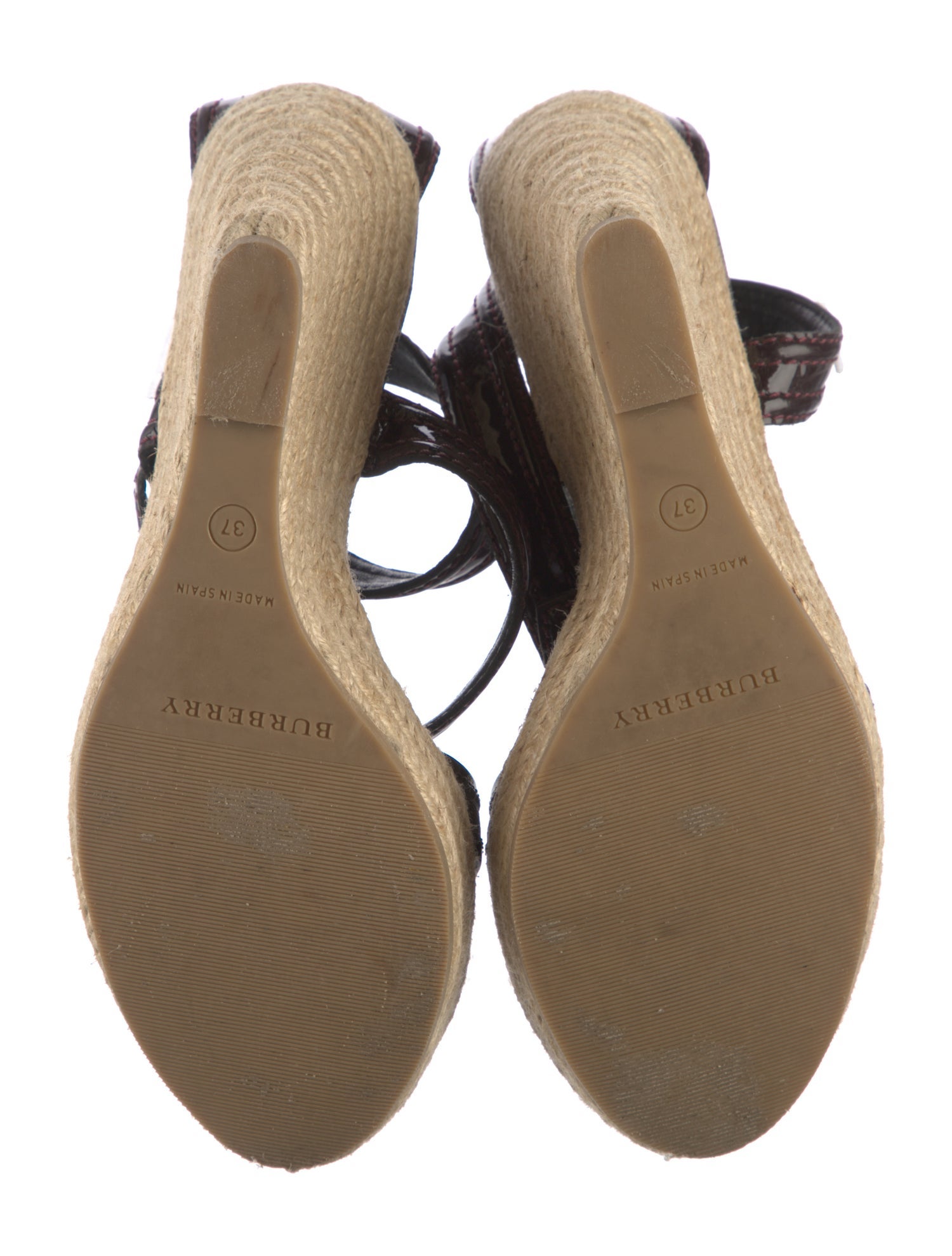 Burberry Patent Leather Espadrilles