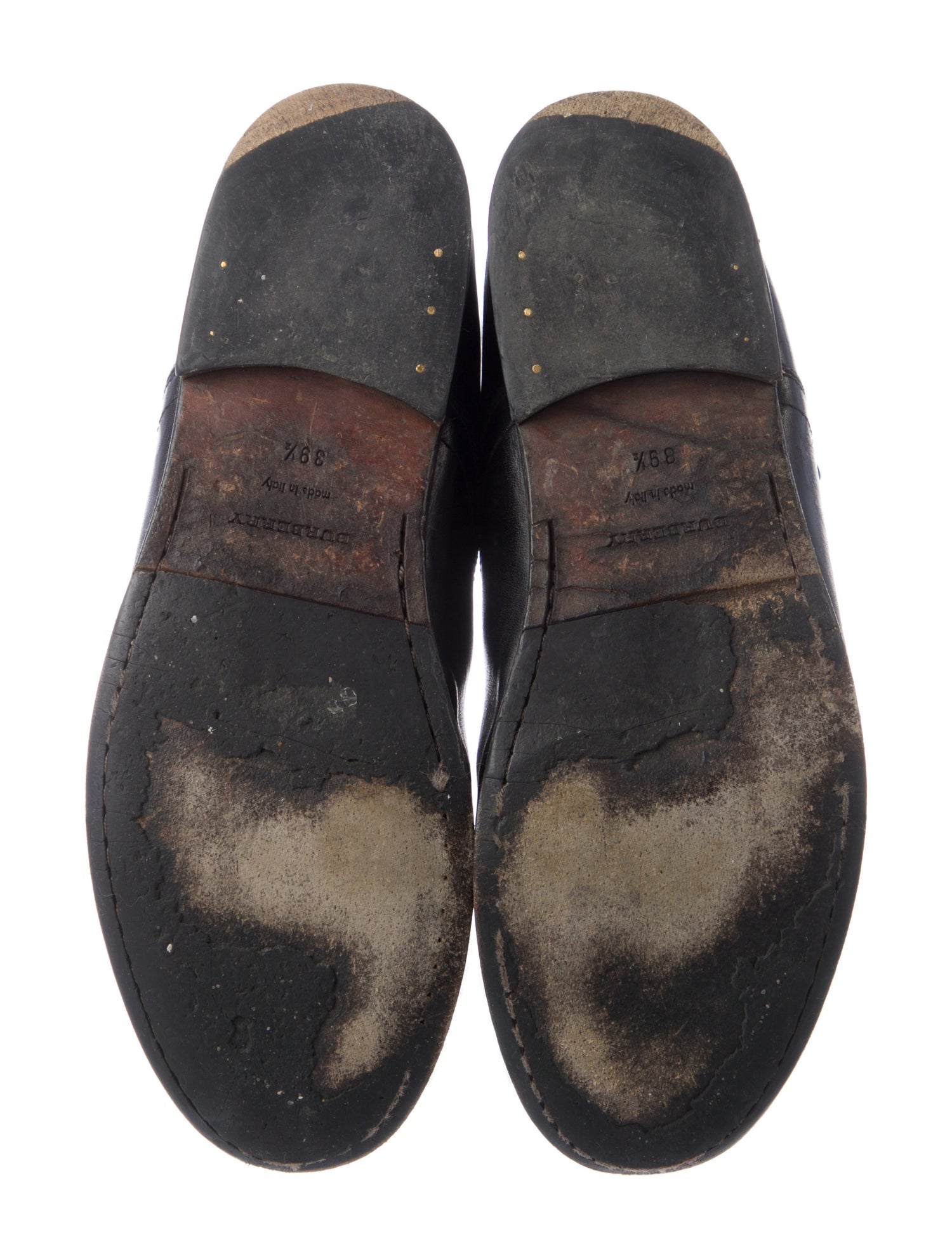 Burberry Leather Moto Boots