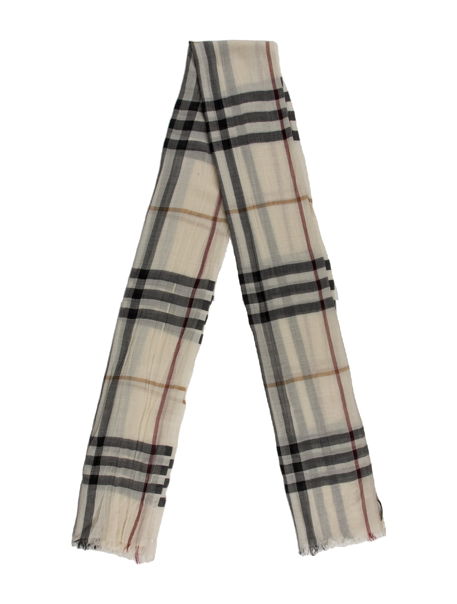 Burberry Silk House Check Pattern Scarf