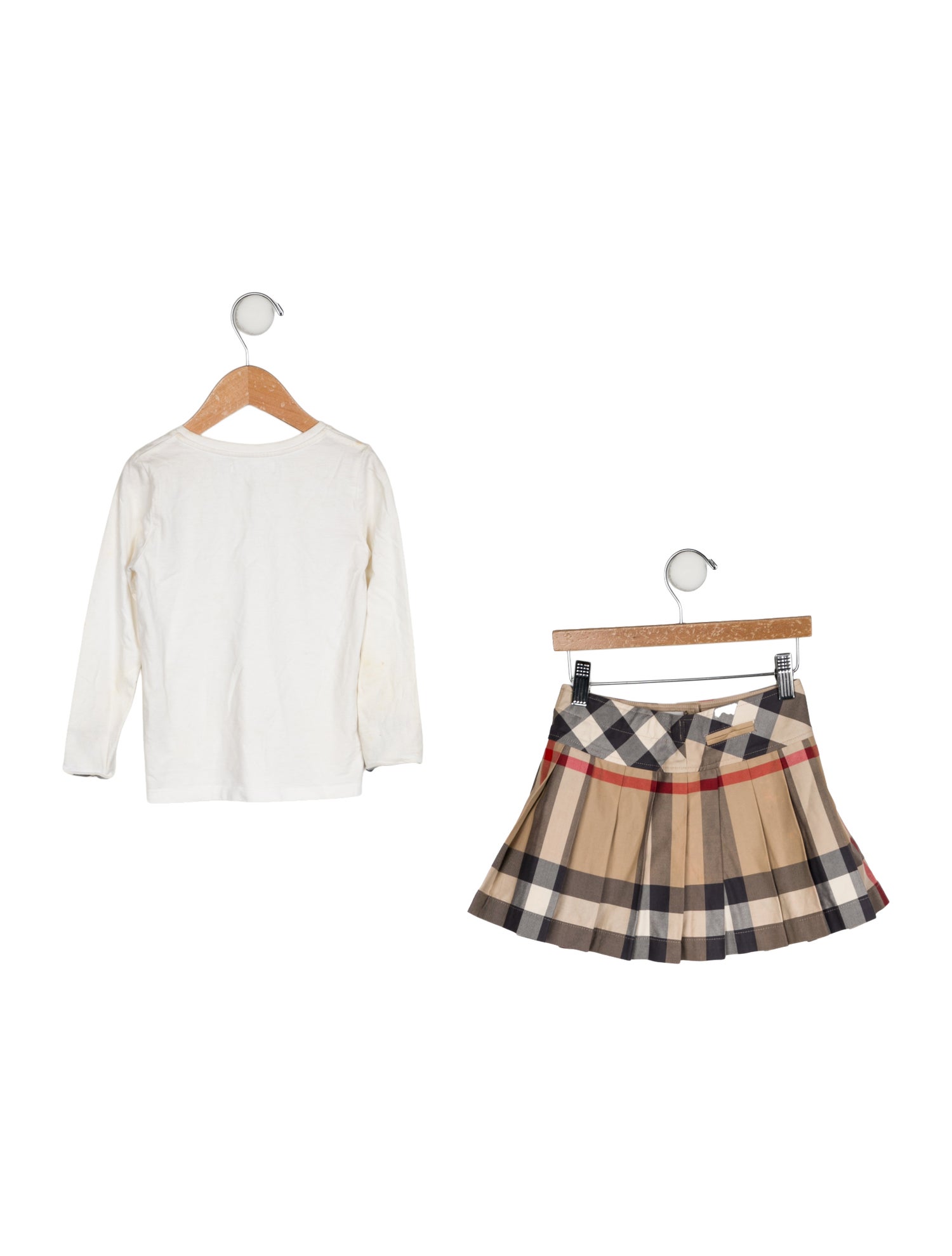 Burberry Toddler Girls' Pleated Skirt Set