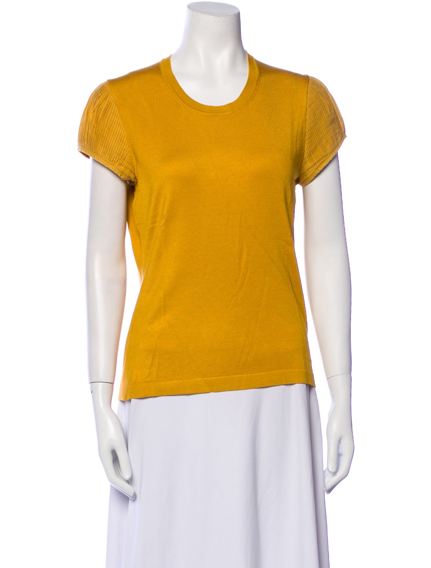 Burberry London Silk Crew Neck T-Shirt