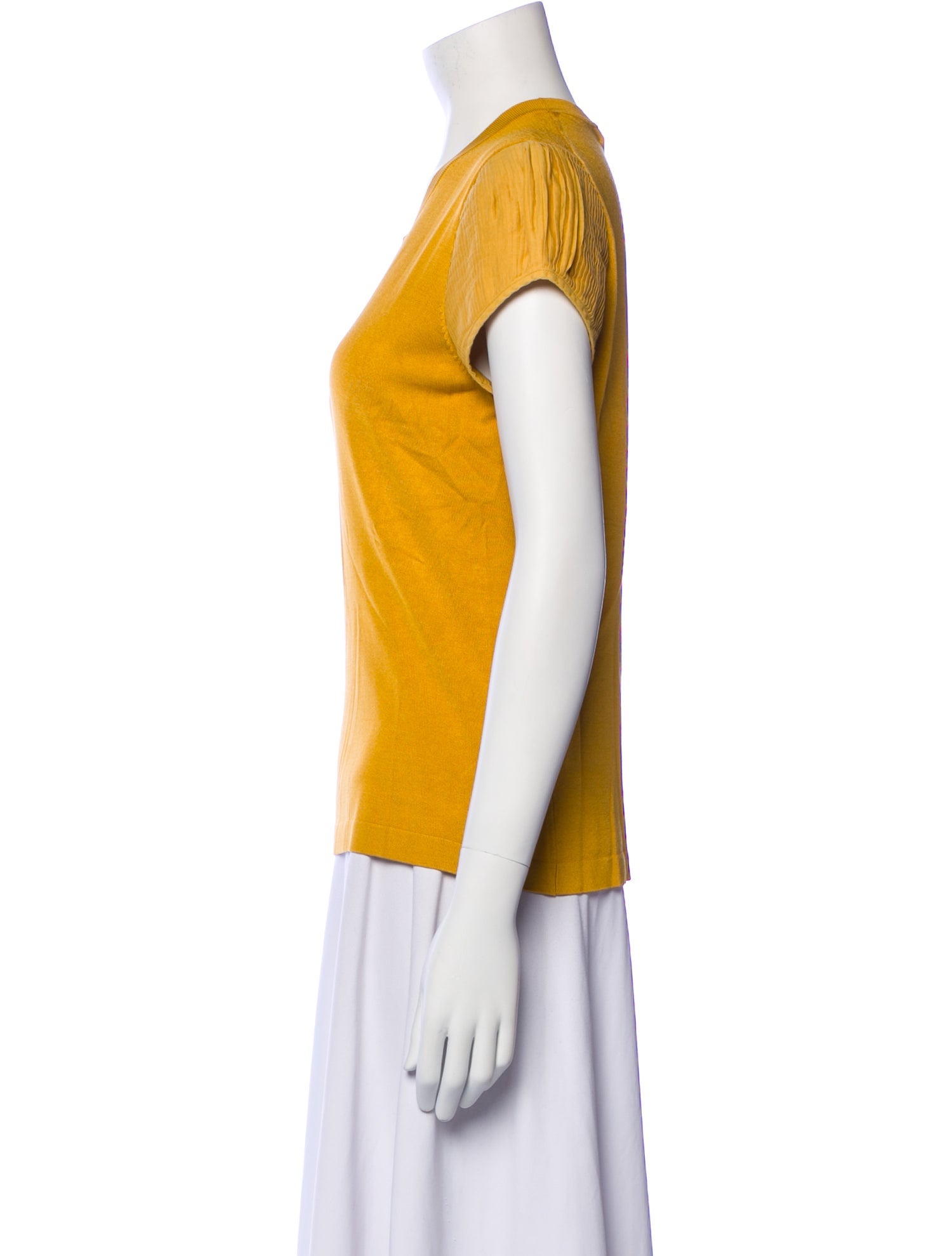 Burberry London Silk Crew Neck T-Shirt