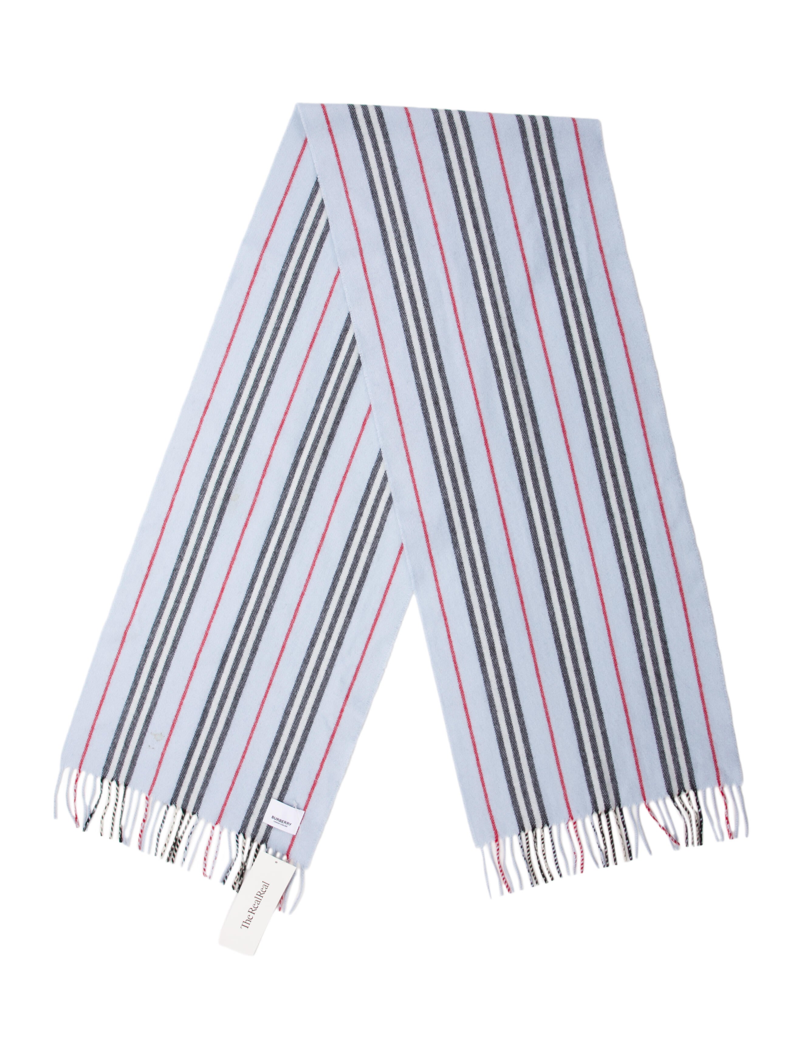 Burberry Cashmere Striped Scarf