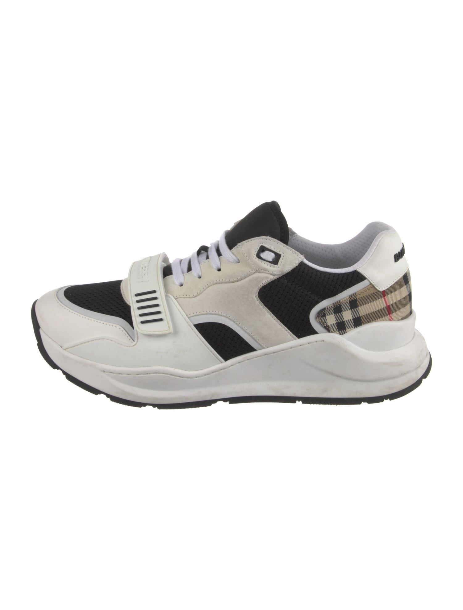 Burberry House Check Pattern Mesh Athletic Sneakers