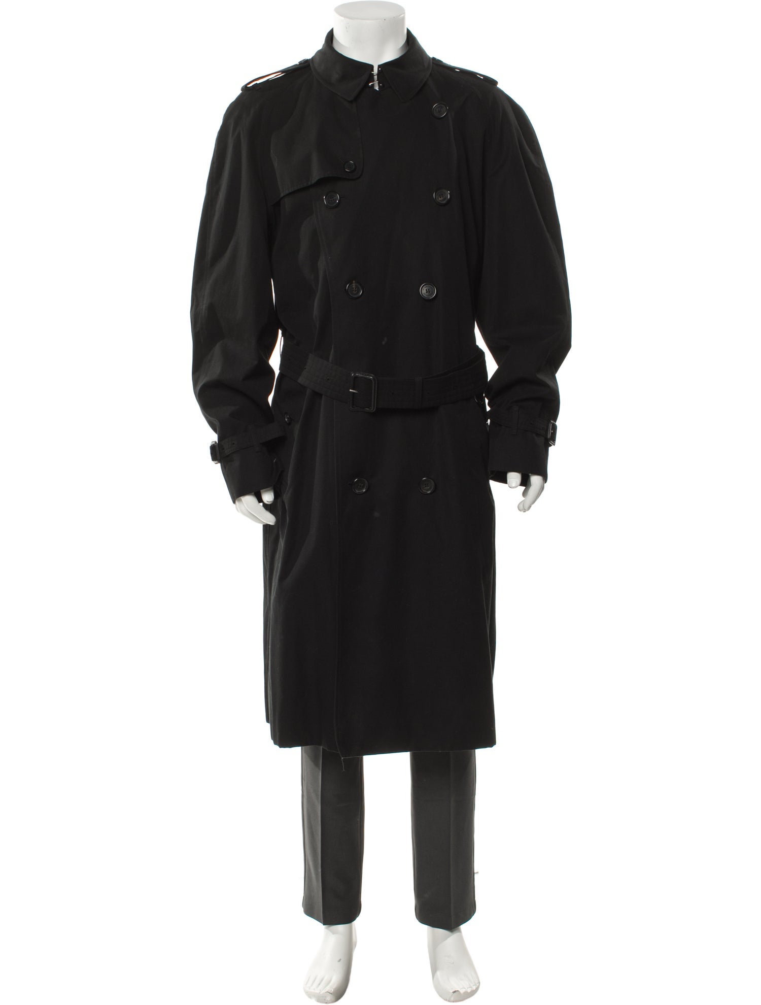 Burberry Nova Check Pattern Trench Coat