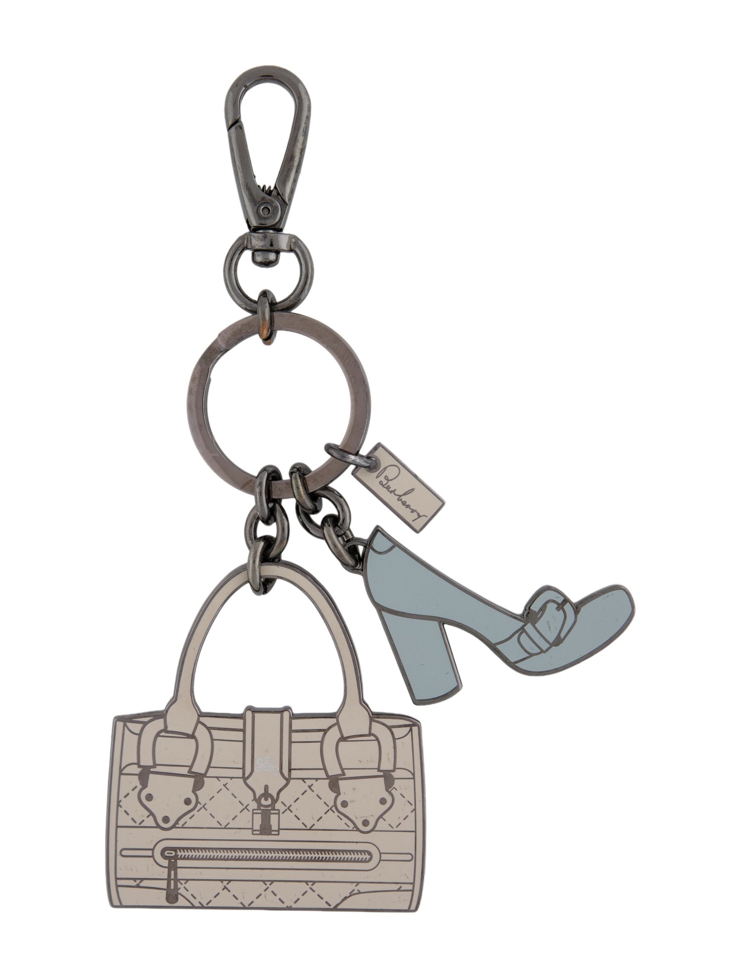 Burberry✨Dog Bone Keychain Fob BagCharm✨ Burberry Dog Bone Keychain - Pink Keychains, Accessories