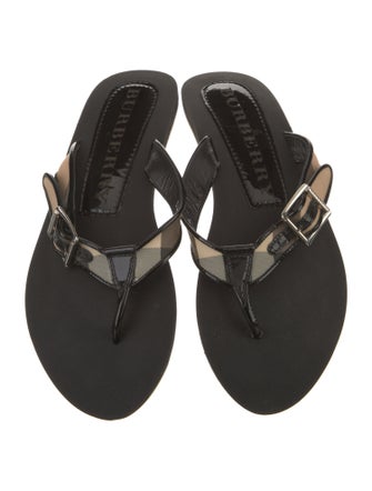 Burberry Nova Check Pattern Slides