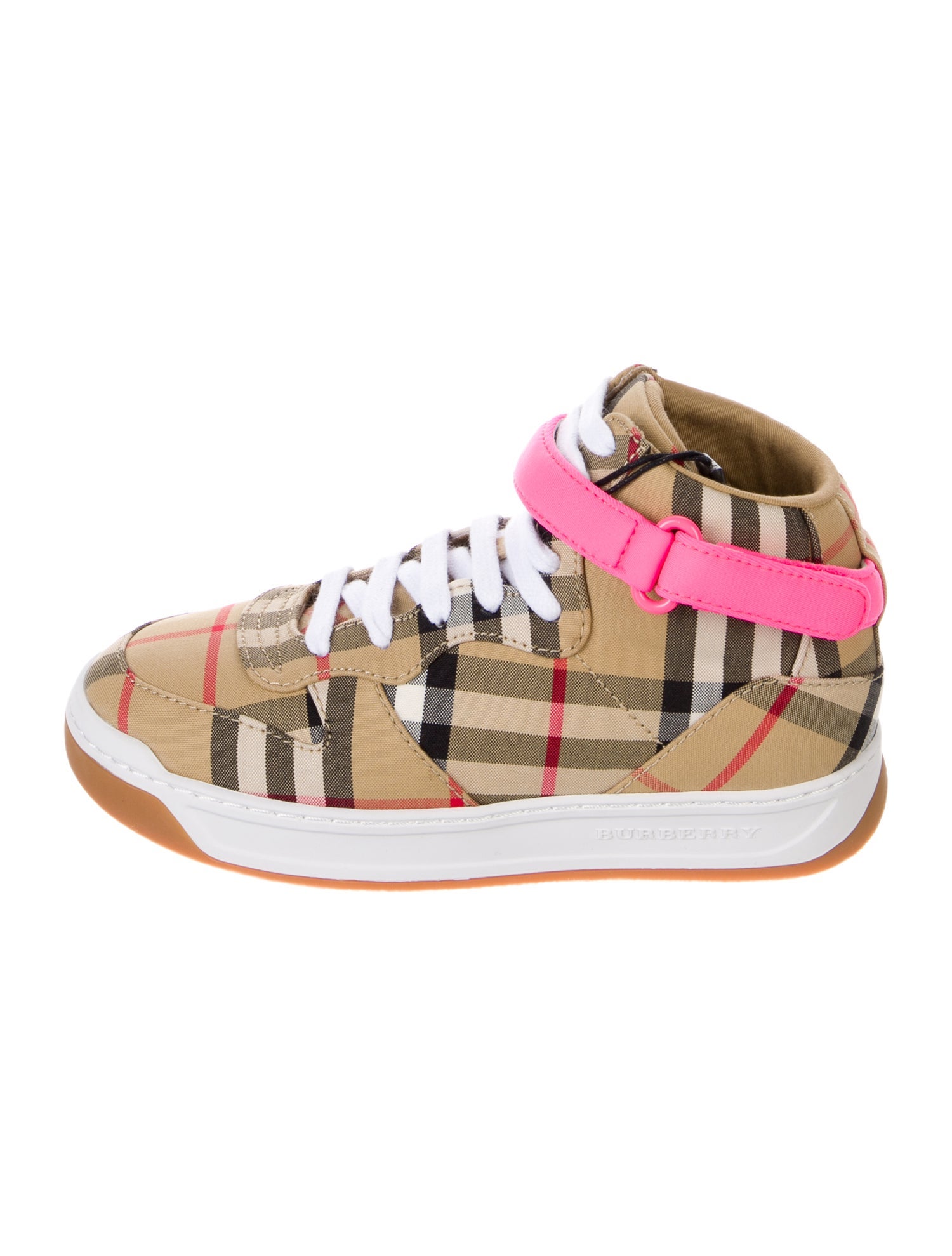 Burberry Canvas High Top Sneakers w/Tags