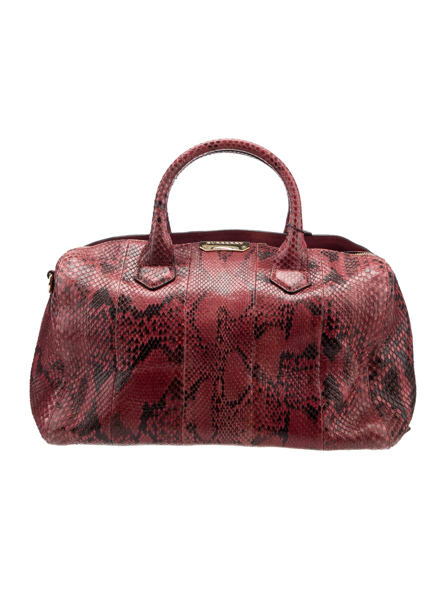 Burberry Snakeskin Top Handle Bag