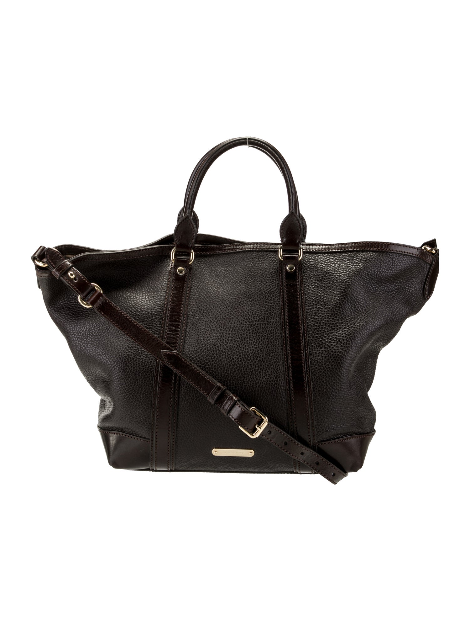 Burberry Leather Weekender Bag Large