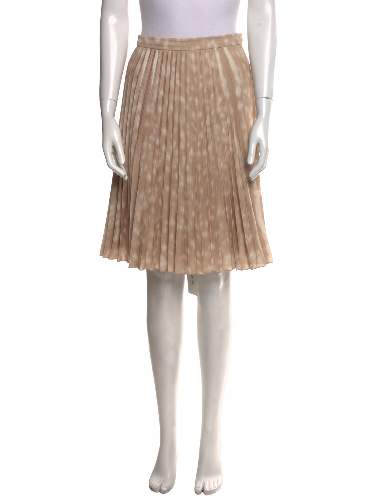 Burberry Pleated Accents Knee-Length Skirt