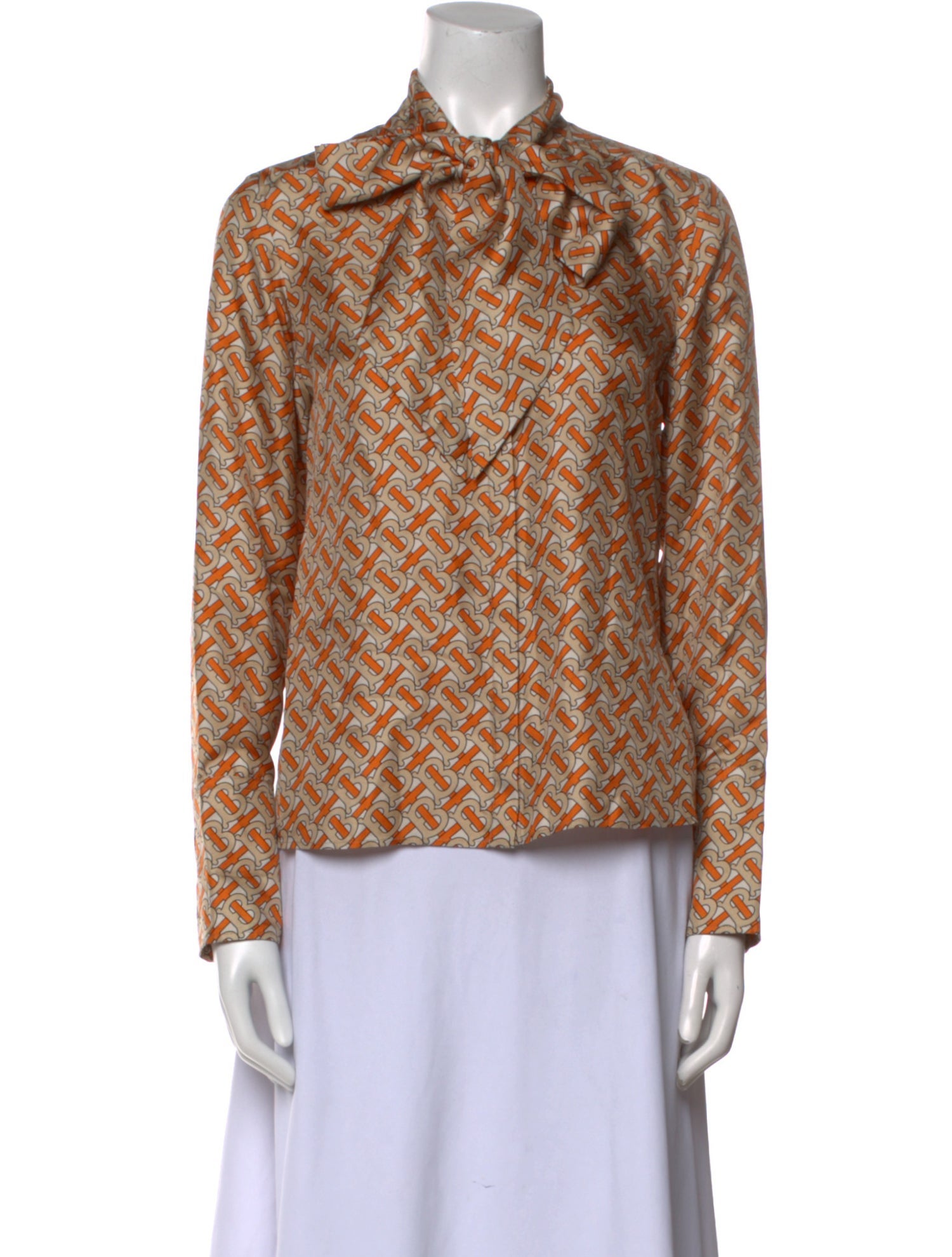 Burberry Silk Printed Blouse