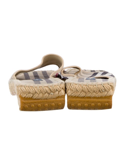 Burberry Nova Check Pattern Canvas Espadrilles