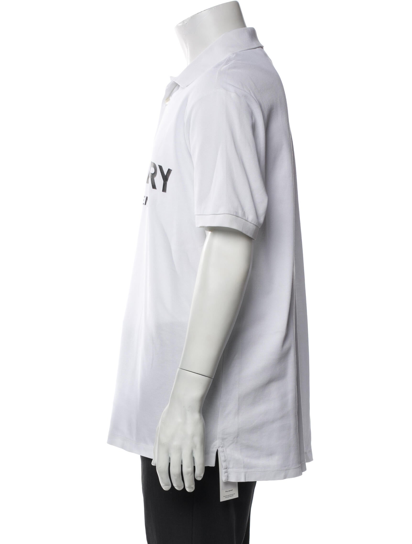 Burberry Graphic Print Collar Polo Shirt