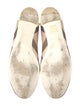 Burberry Nova Check Pattern Leather Trim Embellishment Ballet Flats