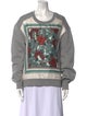 Burberry Graphic Print Scoop Neck Sweatshirt