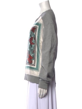 Burberry Graphic Print Scoop Neck Sweatshirt