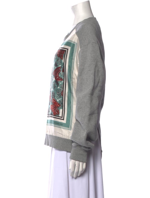 Burberry Graphic Print Scoop Neck Sweatshirt