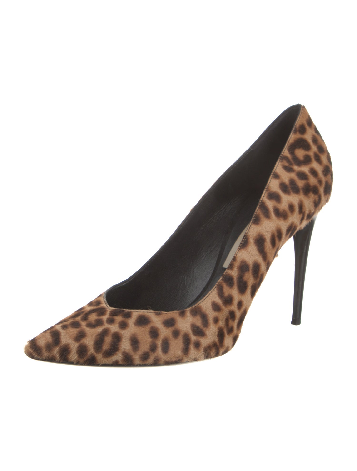 Burberry Ponyhair Animal Print Pumps
