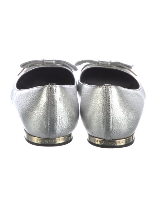 Burberry Leather Bow Accents Flats