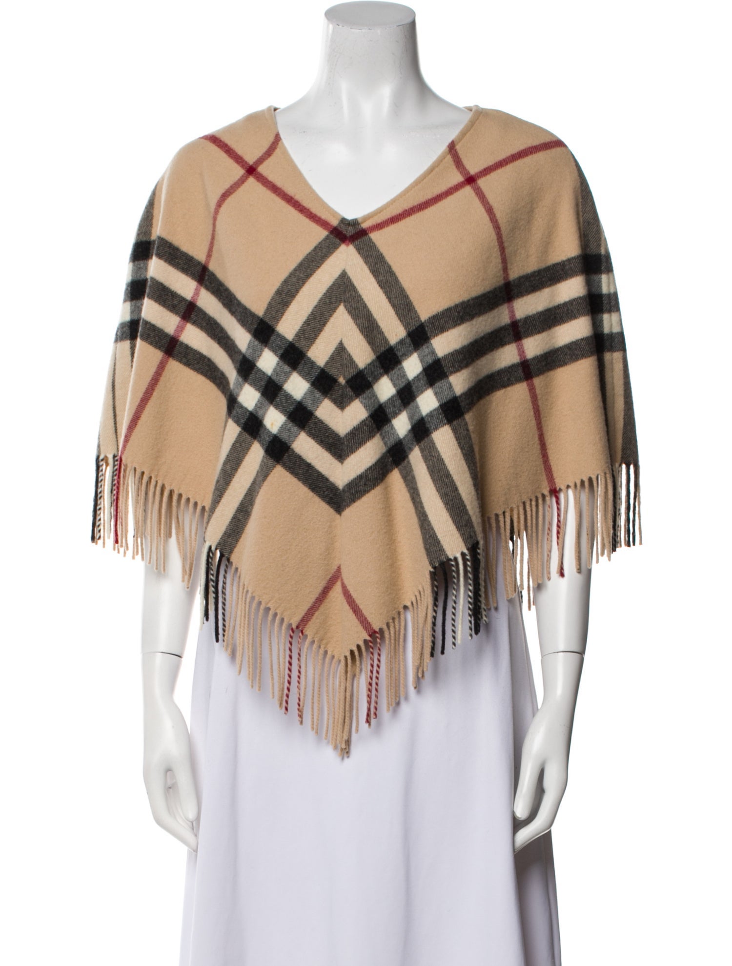 Burberry Merino Wool Plaid Print Jacket