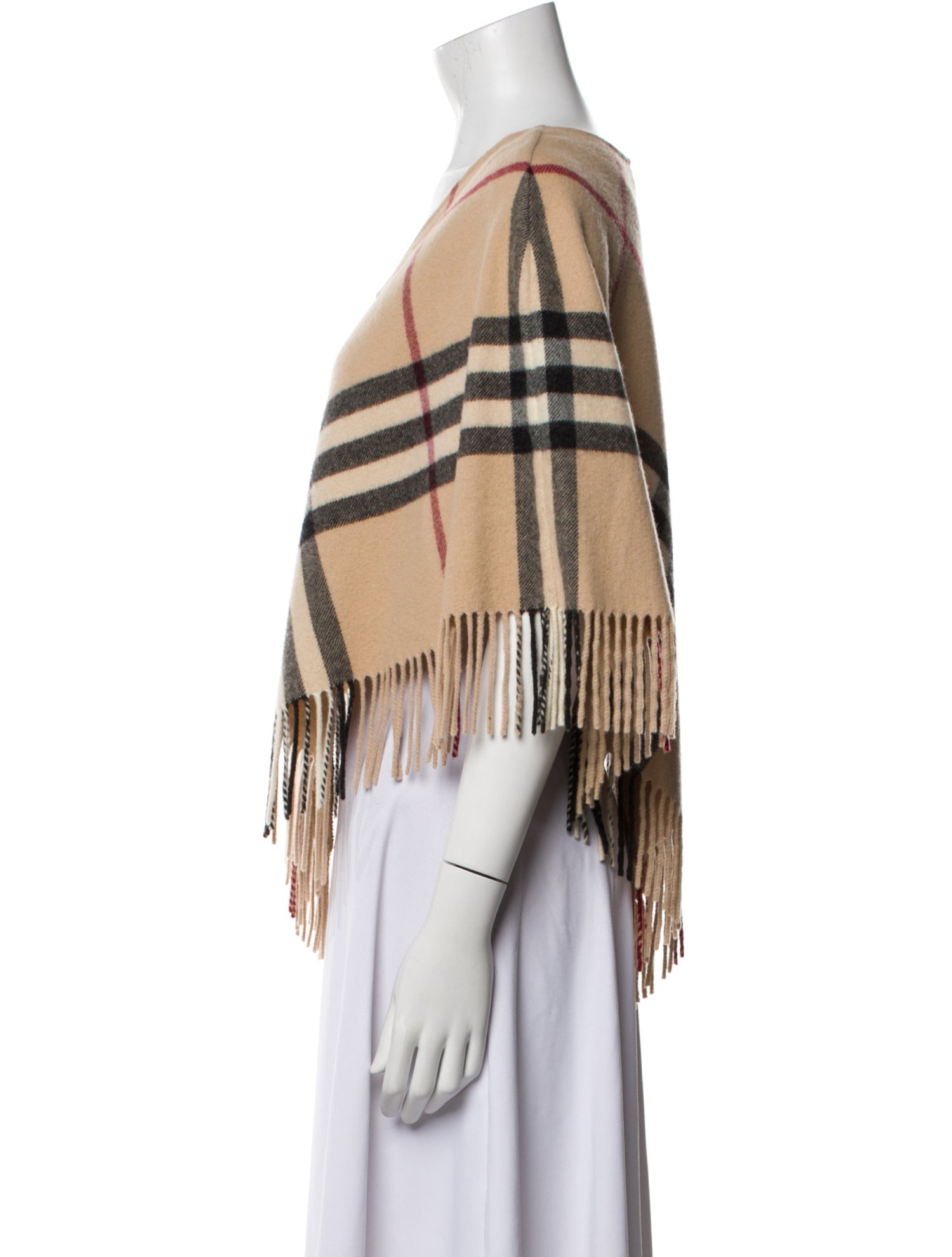 Burberry Merino Wool Plaid Print Jacket