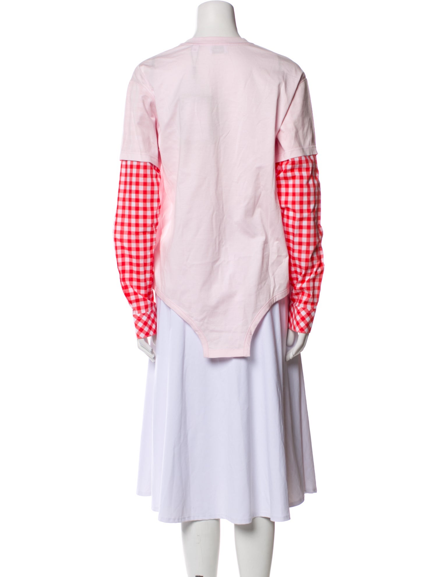 Burberry Plaid Print Crew Neck T-Shirt