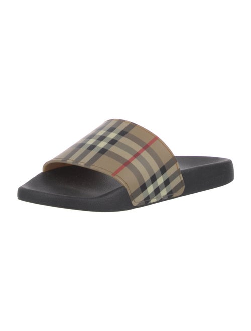 Burberry Nova Check Pattern Rubber Slides