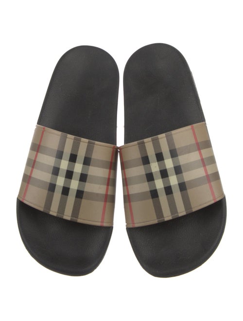 Burberry Nova Check Pattern Rubber Slides
