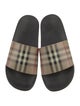 Burberry Nova Check Pattern Rubber Slides