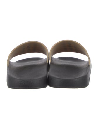 Burberry Nova Check Pattern Rubber Slides