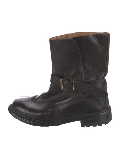 Burberry Leather Moto Boots