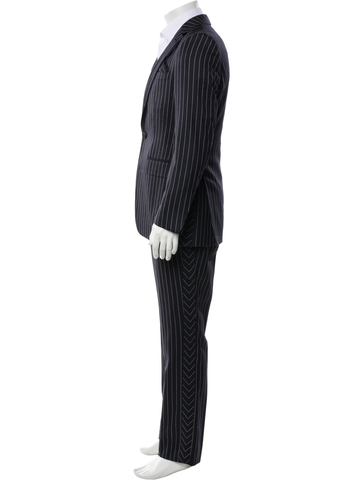 Burberry Wool Striped Two-Piece Suit