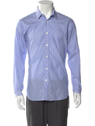 Burberry House Check Pattern Long Sleeve Dress Shirt