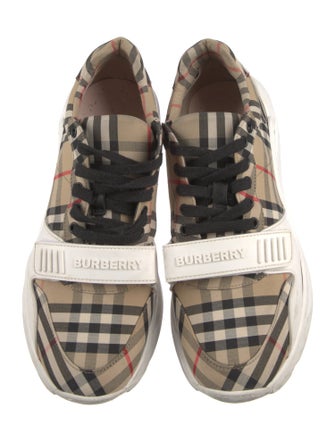 Burberry House Check Pattern Canvas Sneakers
